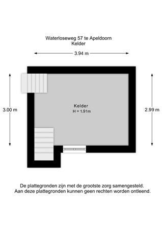 Floorplan - Waterloseweg 57, 7311 JG Apeldoorn
